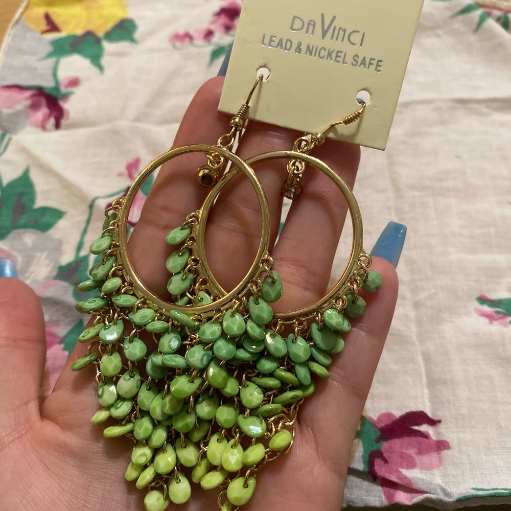 Da Vinci green ombre earrings ✨💚